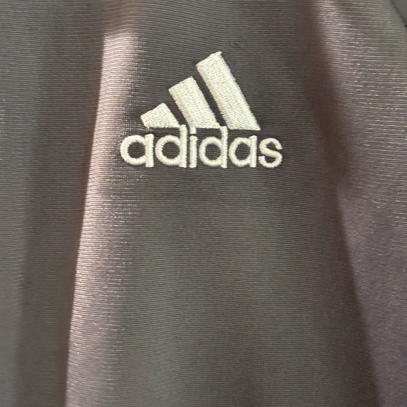 Adidas Dark Gray Jacket with White Accents - Picture 3 of 5